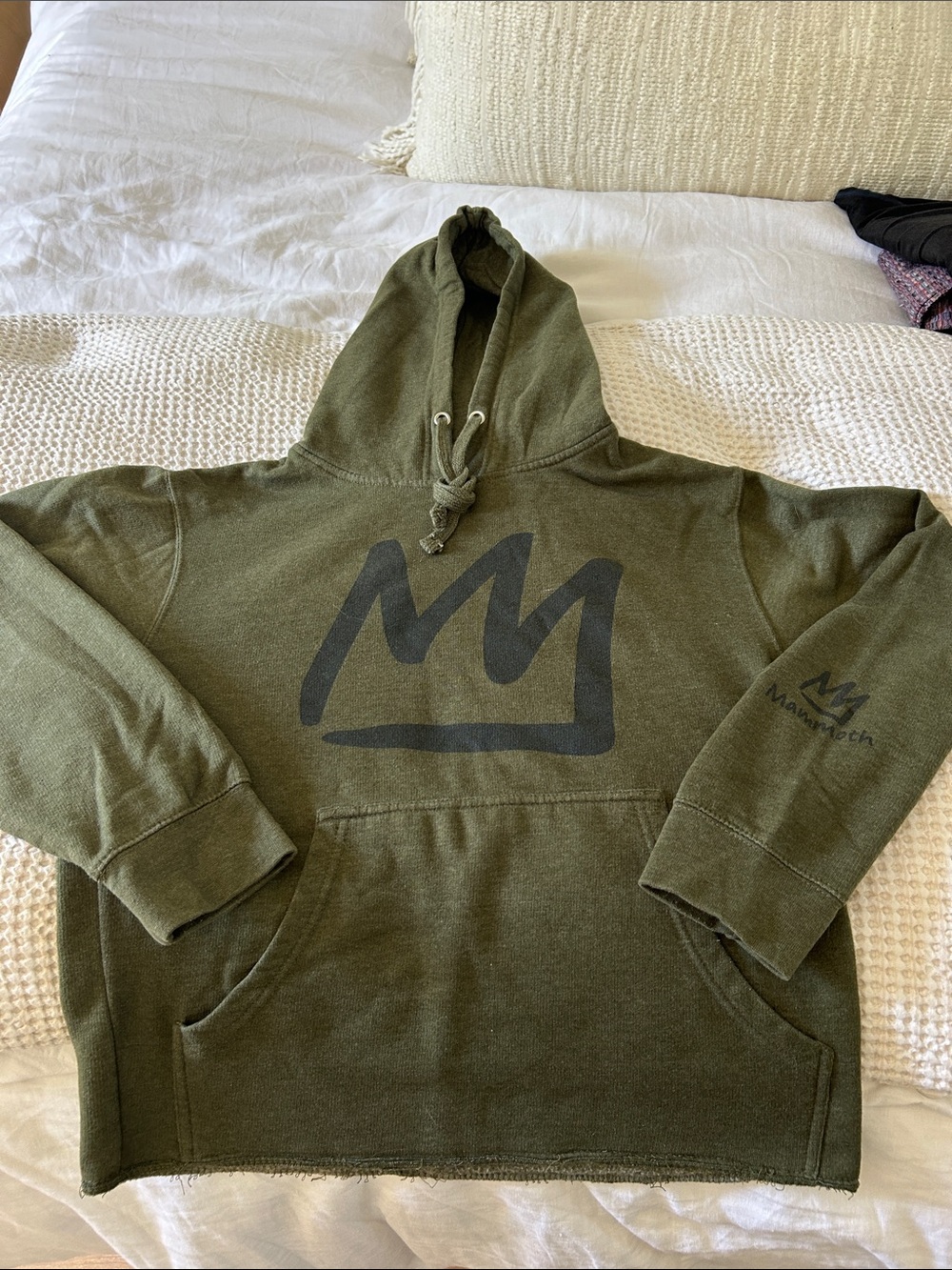 Mammoth 🦣 Logo Olive Green Hoodie